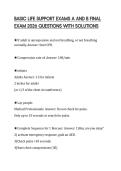BASIC LIFE SUPPORT EXAMS A AND B FINAL EXAM 2026 QUESTIONS WITH SOLUTIONS