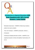 Introduction to Special Education 2026 &ndash; 100&plus; Verified Q&As on IDEA&comma; IEP&comma; RTI&comma; Disabilities & Instructional Models