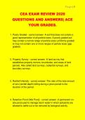 CEA EXAM REVIEW 2026  QUESTIONS AND ANSWERS&vert; ACE  YOUR GRADES&period; 