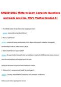 AMEDD BOLC Midterm Exam 2026 &vert; Questions with 100&percnt; Correct Answers Complete &vert; Updated 2026 &sol; 2027 Verified by Experts