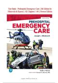 Test Bank for Prehospital Emergency Care &ndash; 12th Edition &lpar;Joseph J&period; Mistovich&comma; Keith J&period; Karren&comma; & Brent Q&period; Hafen&rpar;&vert;978-0138223861&vert; &vert; EMT & NREMT Exam Prep 2025&sol;2026