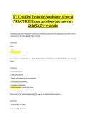 Nevada Certified Pesticide Applicator General Exam &vert; Verified Practice Questions & Correct Detailed Answers &vert; 2026&sol;2027 A&plus; Grade