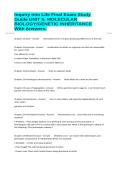 Inquiry into Life Final Exam Study Guide UNIT 5&colon; MOLECULAR BIOLOGY&sol;GENETIC INHERITANCE With Answers&period;