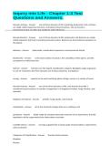 Inquiry into Life - Chapter 1-3 Test Questions and Answers&period;