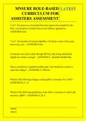 MNSURE ROLE-BASED CURRICULUM FOR ASSISTERS ASSESSMENT QUESTIONS AND ANSWERS 2026