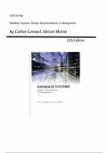 Database Systems&colon; Design&comma; Implementation&comma; and Management &ndash; Carlos Coronel & Steven Morris &lpar;12th Edition&rpar; &vert; Complete Test Bank &lpar;Chapters 1&ndash;16&rpar;