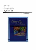Diversity in Organizations &ndash; Myrtle Bell &lpar;2nd Edition&rpar; &vert; Complete Test Bank &lpar;Chapters 1&ndash;15&rpar;