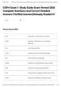 CGFM Exam 1- Study Guide Exam Newest 2026 Complete Questions And Correct Detailed Answers &lpar;Verified Answers&rpar;&vert;Already Graded A&plus;