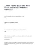 Airway FISDAP Questions &vert; 2026&sol;2027 Detailed Correct Answers Graded A &lpar;3 Exam Versions&rpar;