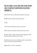 BIS 245 WEEK 3 ILAB VISIO ERD EXAM SCRIPT 2026 COMPLETE QUESTIONS SOLUTIONS GRADED A&plus;