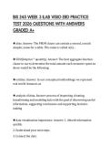 BIS 245 WEEK 3 ILAB VISIO ERD PRACTICE TEST 2026 QUESTIONS WITH ANSWERS GRADED A&plus;