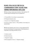 BOARD VITALS NCLEX PREP RN 126 COMPREHENSIVE SCRIPT SOLVED ITEMS VERIFIED PERFORMANCE 100&percnt; 2026