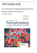 Test Bank for Davis Advantage for Pathophysiology 3rd Edition By Theresa Capriotti &vert; All Chapters 1-46 &vert;  Latest Edition 2026