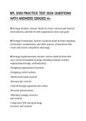 BPL 5100 PRACTICE TEST 2026 QUESTIONS WITH ANSWERS GRADED A&plus;