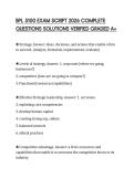 BPL 5100 EXAM SCRIPT 2026 COMPLETE QUESTIONS SOLUTIONS VERIFIED GRADED A&plus;