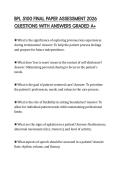 BPL 5100 FINAL PAPER ASSESSMENT 2026 QUESTIONS WITH ANSWERS GRADED A&plus;