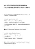 ICS 800D COMPREHENSIVE EXAM 2026 QUESTIONS AND ANSWERS 100&percnt; CORRECT