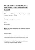 BPL 5100 GLOBUS QUIZ 2 REVIEW STUDY SHEET 2026 ACCURATE RESPONSES FULL SOLUTION