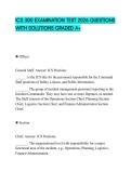 ICS 300 EXAMINATION TEST 2026 QUESTIONS WITH SOLUTIONS GRADED A&plus;