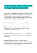 ICS 300 TEST BANK 2026 EXAM REVIEW WITH COMPLETE QUESTIONS AND ANSWERS