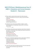 NUR 2755 Exam 2&comma; Multidimensional Care IV &lpar;MDC 4&rpar;&comma; Rasmussen University &ndash; 2026&sol;2027 &vert; Questions and Correct Answers &lpar;Graded A&plus;&rpar;