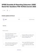 GFEBS Essentials BI Reporting &lpar;Subsumes L305E&rpar; Brand New Questions With Verified Answers 2026