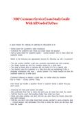 NRF Customer Service Exam Study Guide With All Needed To Pass&period;