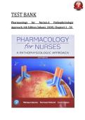 Test Bank For Pharmacology for Nurses A Pathophysiological Approach&comma; 6th Edition by Michael P&period; Adams&semi; Norman Holland&comma; All Chapters 1 - 50&comma; Verified Newest Version