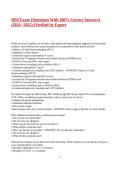 RBS Exam &lbrace;Questions With 100&percnt; Correct Answers&rcub; &lpar;2024 &sol; 2025&rpar; &lpar;Verified by Expert