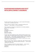 NURS 6550 MIDTERM REVIEW TEST WITH 100&percnt; CORRECT ANSWERS&period;