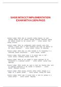 SAGE INTACCT IMPLEMENTATION EXAM WITH A 100&percnt; PASS&period;