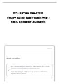 WCU PATHO midterm study guide
