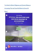 Test Bank for Ethical Obligations and Decision Making in Accounting&colon; Text and Cases &lpar;6th Edition&rpar; by Steven M&period; Mintz&vert; Latest 2026