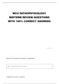 WCU Pathophysiology midterm review 