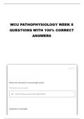 WCU Pathophysiology Week 8 