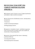 BUSI 303 EXAM 1 EXAM SCRIPT 2026 COMPLETE QUESTIONS SOLUTIONS APPROVED A&plus;