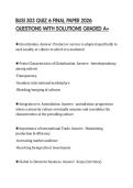 BUSI 303 QUIZ 6 FINAL PAPER 2026 QUESTIONS WITH SOLUTIONS GRADED A&plus;