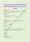 FINAL EXAM ADVANCED PATHOPHYSIOLOGY&comma; PATHOPHYSIOLOGY FINALS &lpar;ACTUAL EXAM&rpar; 20252026