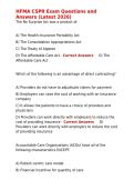 HFMA CSPR Exam Questions and Answers &lpar;Latest 2026&rpar;&period;