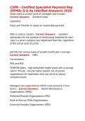CSPR - Certified Specialist Payment Rep &lpar;HFMA&rpar; Q & As &lpar;Verified Answers&rpar; 2026&period;