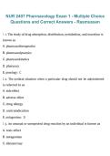 NUR 2407 Pharmacology Exam 1 &ndash; Multiple Choice Questions and Correct Answers Rasmussen