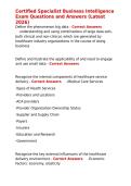 Certified Specialist Business Intelligence Exam Questions and Answers &lpar;Latest 2026&rpar;&period;