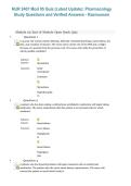NUR 2407 Module 05 Quiz &ndash; Pharmacology Study Questions and Verified Answers &ndash; Rasmussen &lpar;Latest Update&rpar;