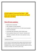 ATI RN Pediatric Proctored Test Bank &ndash; 500&plus; NGN‑Style Questions&comma; Case Scenarios & Expert Rationales &lpar;Verified