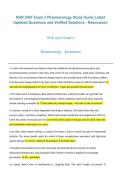 NUR 2407 Pharmacology Exam 2 &ndash; Study Guide with Latest Updated Questions and Verified Solutions &ndash; Rasmussen