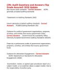 CPA Audit Questions and Answers &lpar;Top Grade Assured&rpar; 2026 Update