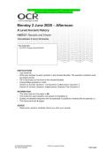 2025 OCR A Level Ancient HistoryH407&sol;21 Republic and Empire Combined Question Paper and Marking Scheme