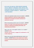ICS 100&comma; 200&comma; 700&comma; 800 Exam &vert; MOST RECENT EXAM 2026  ACTUAL COMPLETE  FREQUENTLY MOST TESTED  REAL  EXAM QUESTIONS AND VERIFIED SOLUTIONS&sol;GET IT 100&percnt;  ACCURATE&excl;&excl; ALREADY GRADED A&plus;  &vert; NEWEST EXAM                             &vert; JUST RELEASED&excl;&excl;  