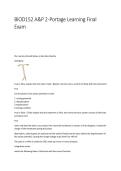 BIOD152 A&P 2 Portage Learning Final Exam &vert; 2026&sol;2027 5 Files Merged with Verified Answers