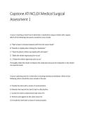 Capstone ATI NCLEX Medical-Surgical Assessment 1 &vert; 2026&sol;2027 Complete Questions & Verified Answers